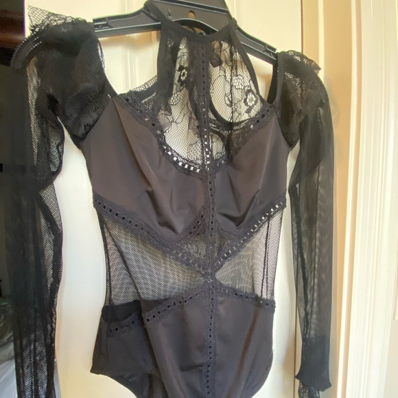 Thistle and Spire Tops - Thistle and Spire black lace bodysuit from Revolve size XS. So pretty!
